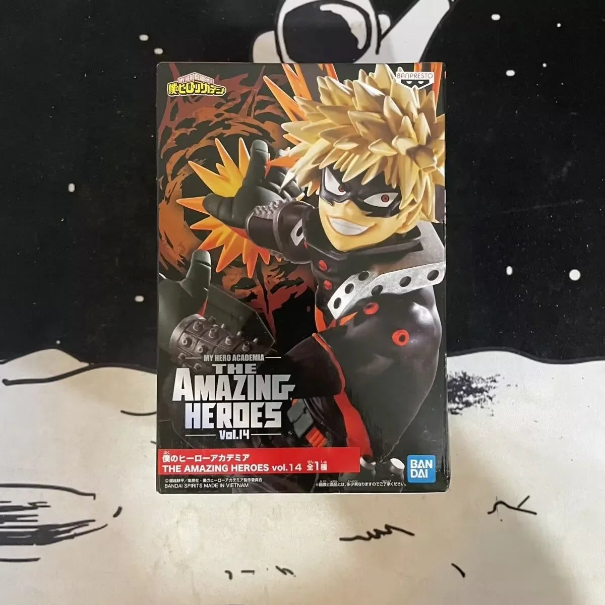 Original Bandai My Hero Academia Bakugou Katsuki Action Figures Texture Doll Toys Collectile Ornaments Figure Toys Birthday Gift