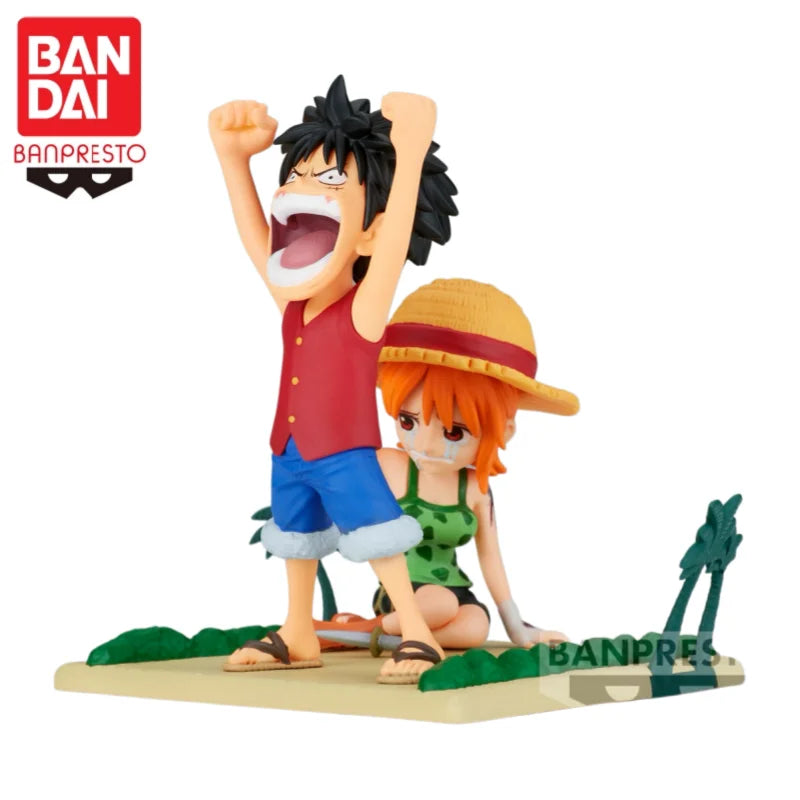 Figura Monkey D. Luffy y Nami - One Piece | Banpresto WCF Log Stories 7cm