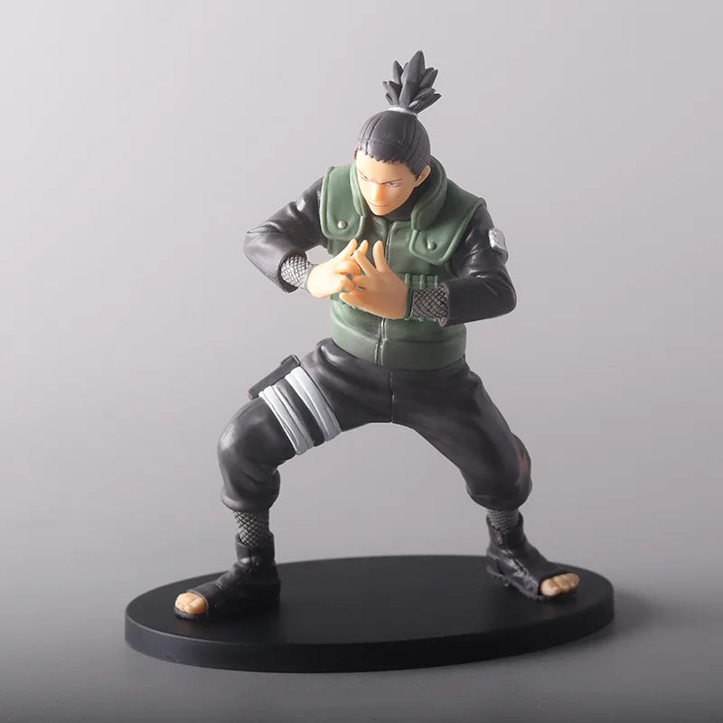19CM Anime Famous Battle Scene Naruto Shippuden Uzumaki Naruto and Nara Shikamaru Model Toy Gift Collection PVC Action Figure