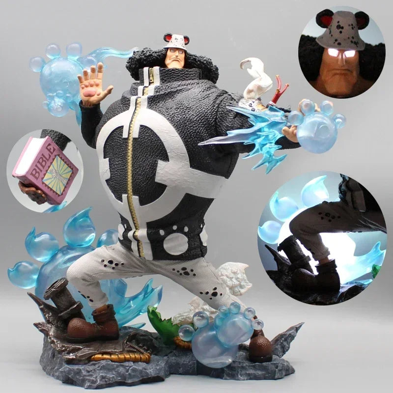 Anime ONE PIECE Figures Bartholemew Kuma One Piece Action Figures PX-0 with LED Change Hands PVC 31cm Model Toys Perimeter Gifts
