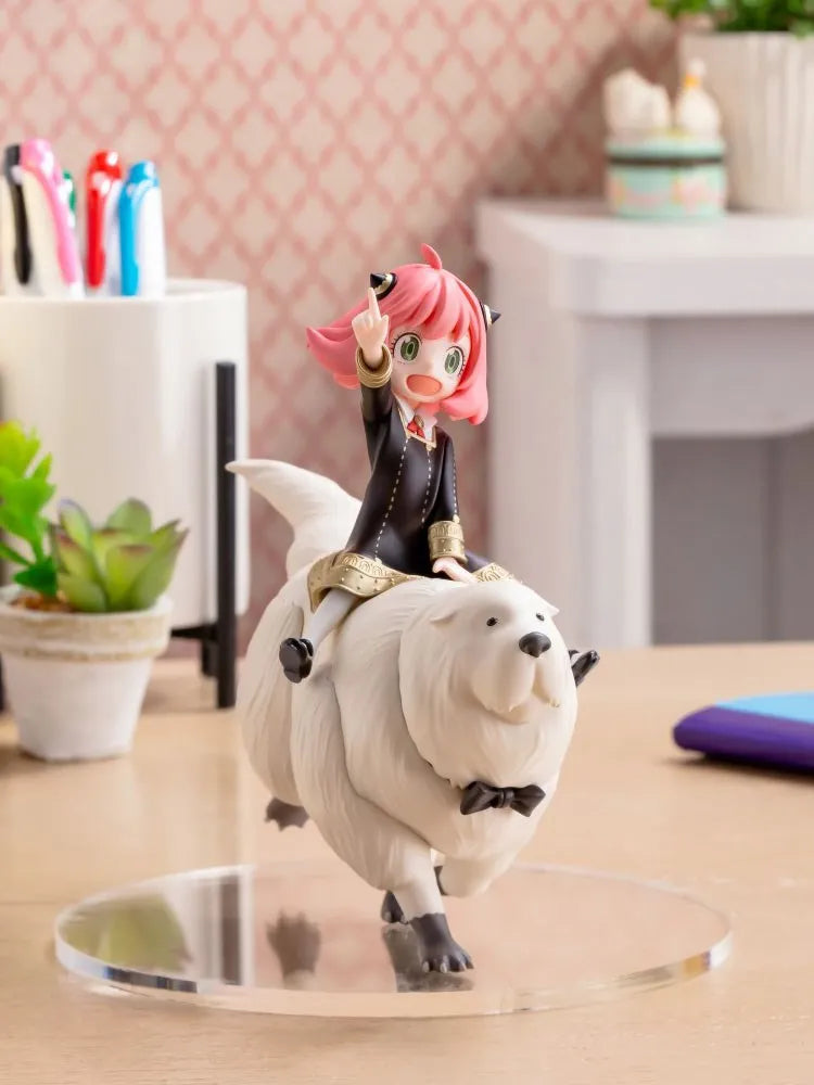 Figura Anya Forger con Bond - Spy x Family | Kawaii Sentada 14cm