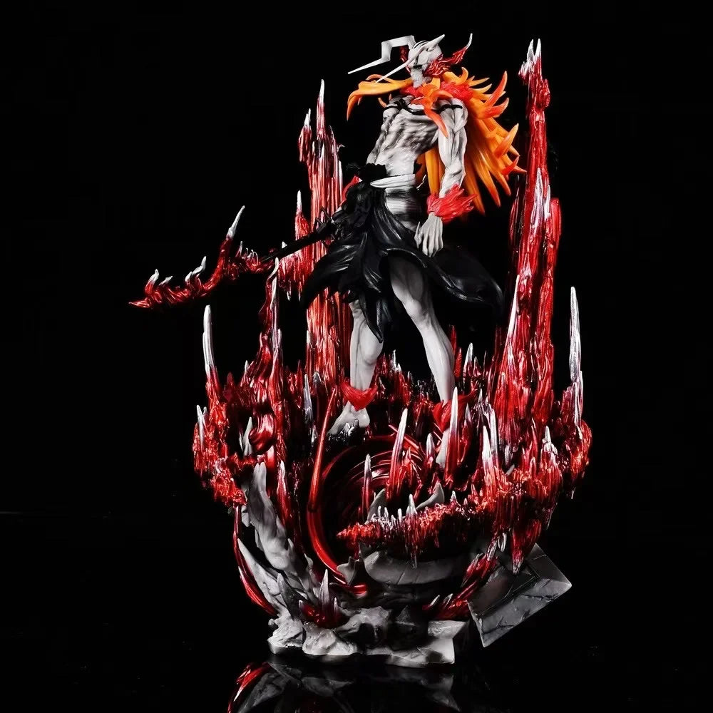 33cm Bleach Anime Figures Kurosaki Ichigo Hollow Ulquiorra Cifer Figure Gk Statue Pvc Figurine Collection Models Decoration Toys