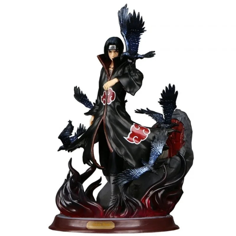 Naruto Crow Hall Itachi GK Uchiha Itachi Statue Anime Model Ornaments Hand-made Collection Gift