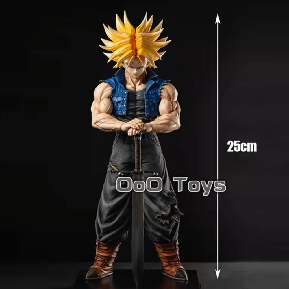 25cm Anime Dragon Ball Z Trunks Figure Future Trunks GK Action Figures PVC Statue Collection Model Toys Gifts
