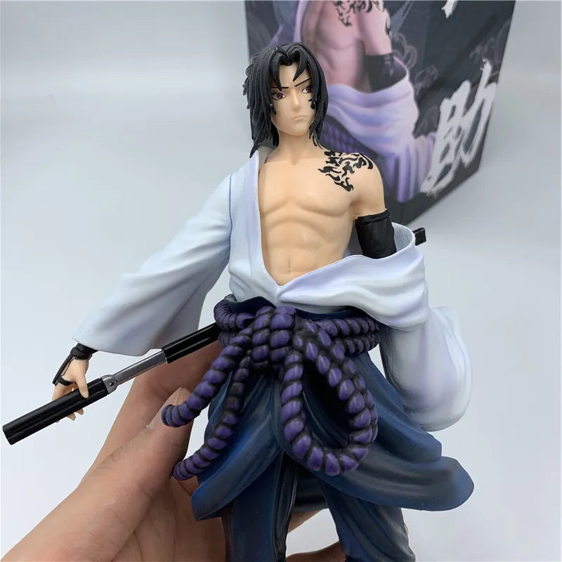 Lover Anime NARUTO Figure Uchiha Sasuke Curse Mark PVC Figure NARUTO Sasuke Orochimaru Itachi Sharingan Kakashi Model Toy Gift