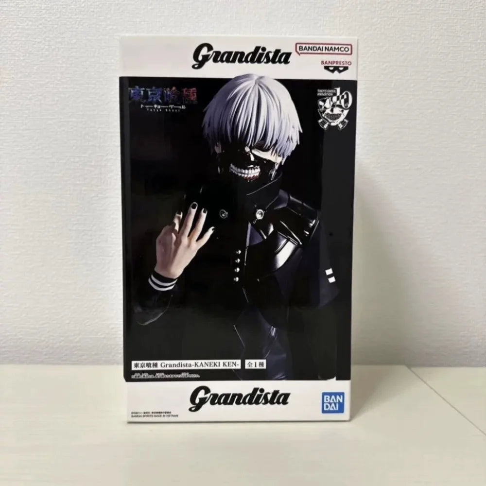 En Stock Bandai Original Banpresto Anime Tokyo Ghoul Grandista Kaneki Ken 27cm modelo juguetes figura cumpleaños regalo de Navidad