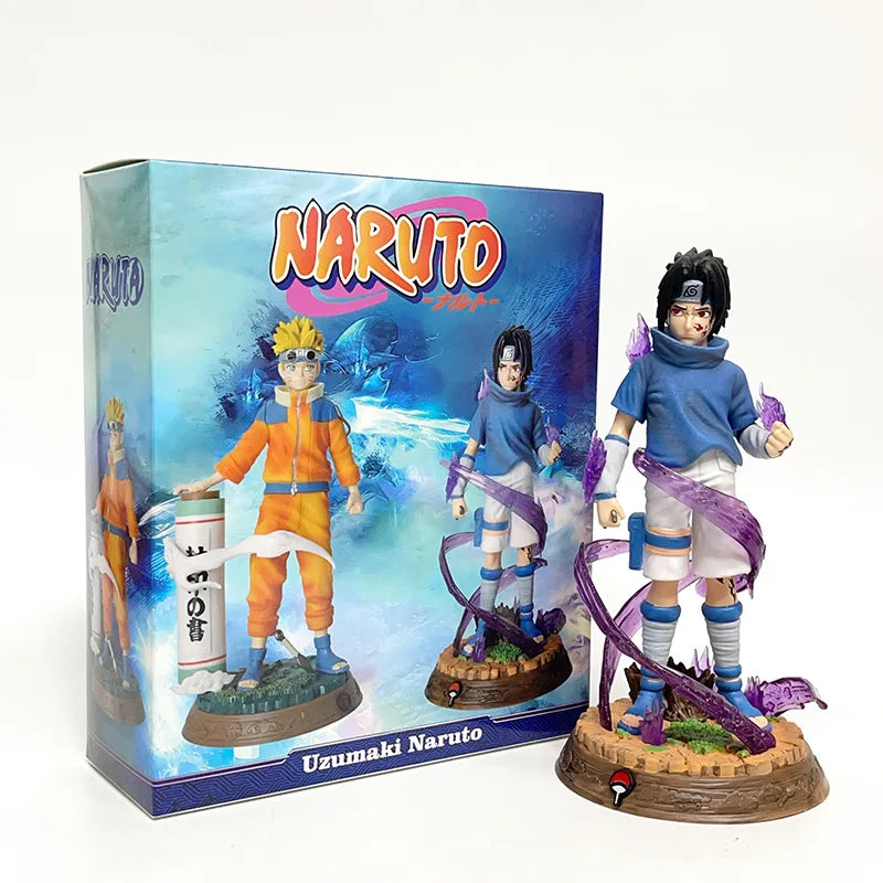 Figura Naruto y Sasuke 12 cm - Naruto Shippuden | PVC