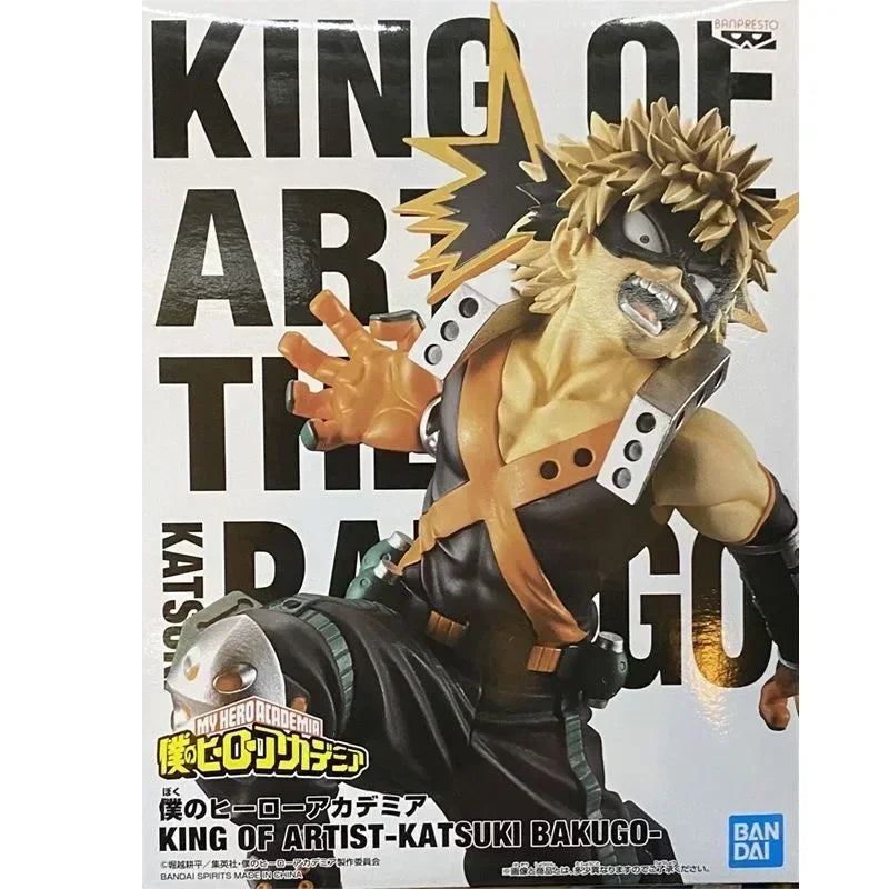 Original Bandai My Hero Academia Bakugou Katsuki Action Figures Texture Doll Toys Collectile Ornaments Figure Toys Birthday Gift