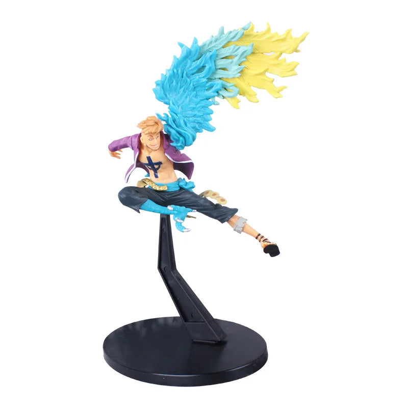 15cm Anime One Piece Whitebeard Pirates Edward Newgate Marco PVC Action Figure Game Statue Collection Model Kids Toys Doll Gifts