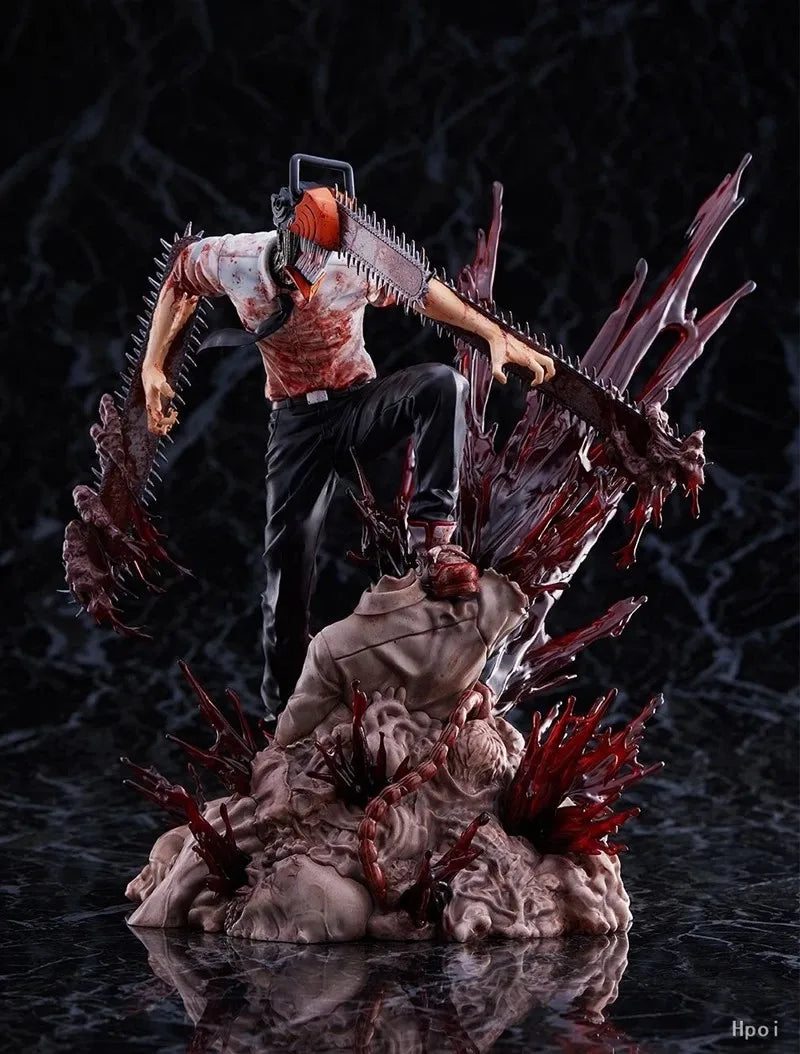 Figura Chainsaw Man Sangriento - Chainsaw Man | Pose de Combate GK 18cm
