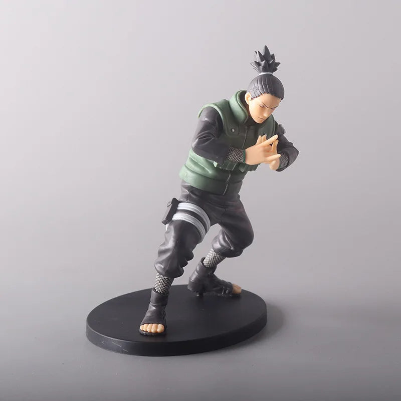19CM Anime Famous Battle Scene Naruto Shippuden Uzumaki Naruto and Nara Shikamaru Model Toy Gift Collection PVC Action Figure