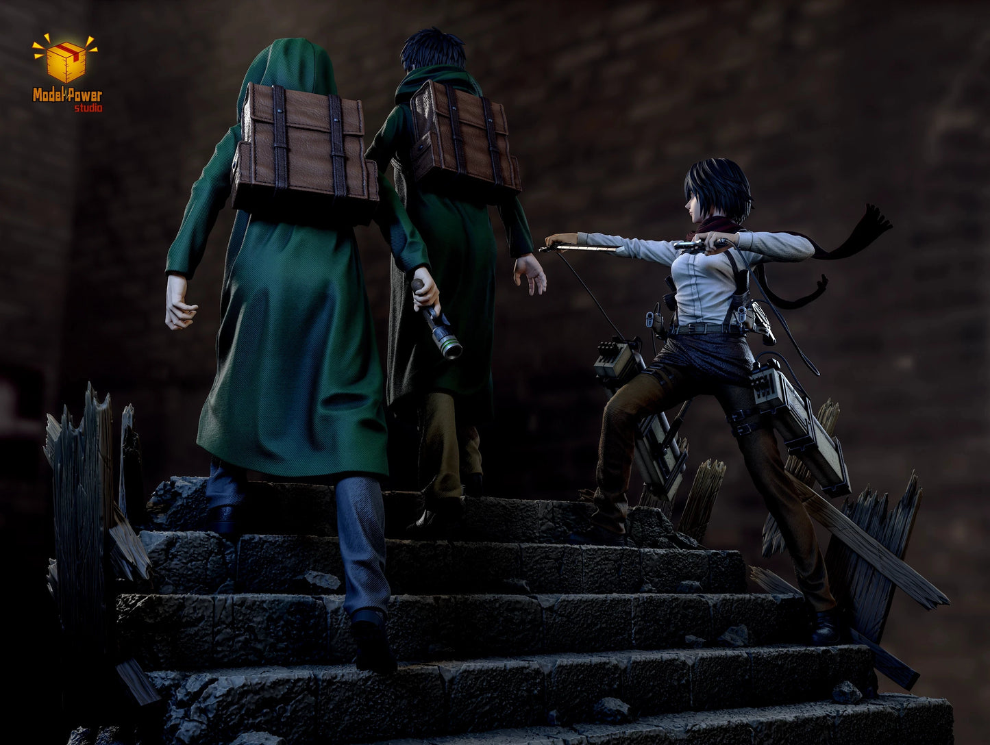 Figura Mikasa Ackerman - Attack on Titan | Power Studio GK 32cm