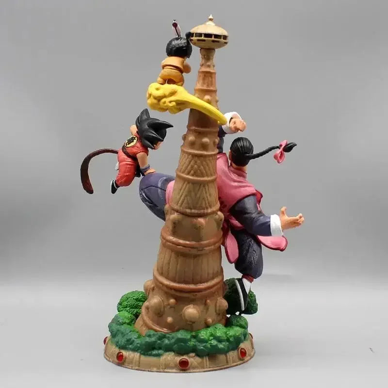 Dragon Ball Manga Anime Goku Figures Gk Tao Pai Pai Vs Son Goku Karin Tower 28cm Action Figures Pvc Collectible Ornament Gifts