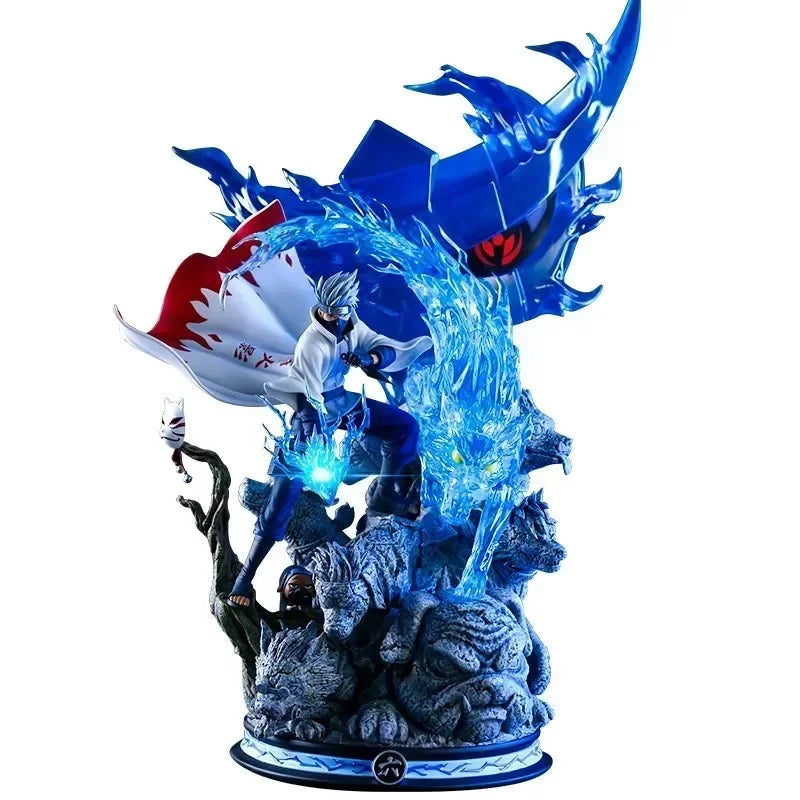 26.5cm Anime Naruto Action Figures Standing Kakashi Pvc Statue Collection Figures Room Ornament Handmade Boy Birthday Toy Gifts