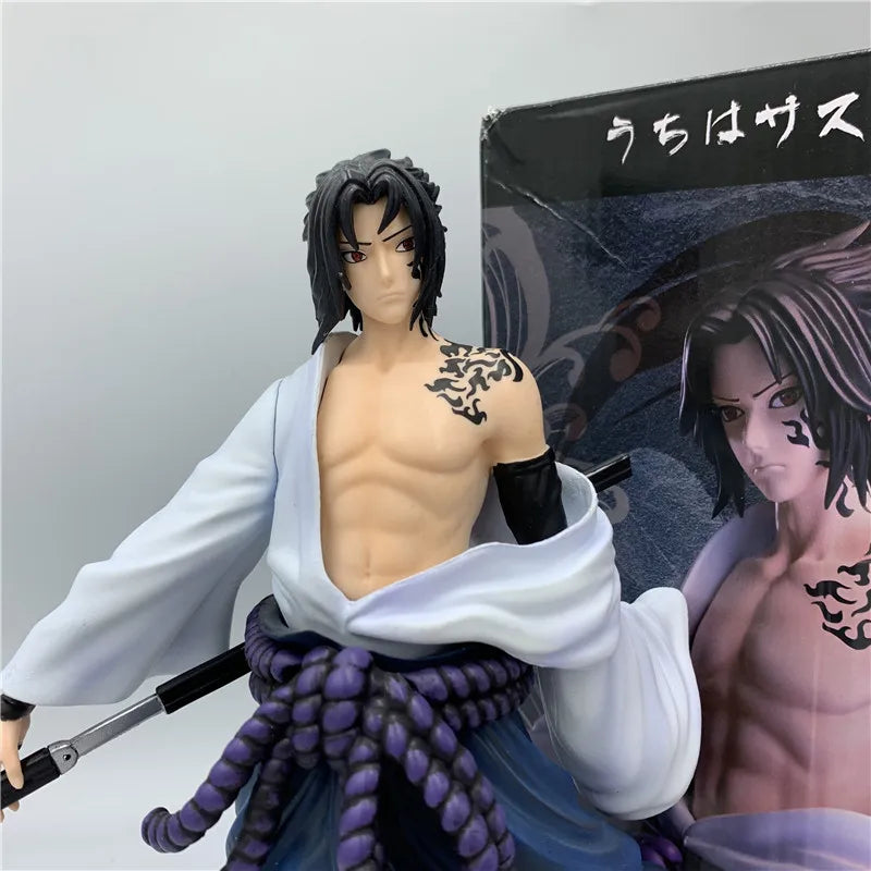 Lover Anime NARUTO Figure Uchiha Sasuke Curse Mark PVC Figure NARUTO Sasuke Orochimaru Itachi Sharingan Kakashi Model Toy Gift