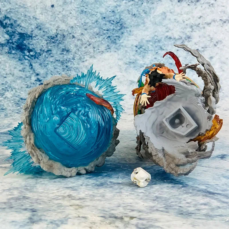 25cm Son Goku Dragon Ball Anime Figure Super Genki Bomb Luminous Figures Gk Figurine Pvc Statue Model Doll Collectible Gifts To