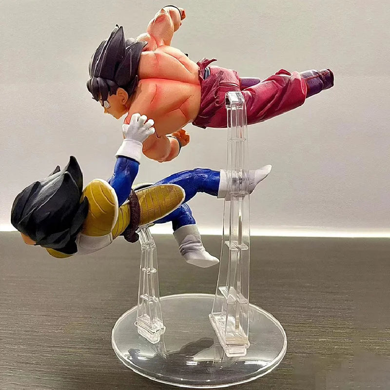 Set Figuras Son Goku Kaioken vs Vegeta - Dragon Ball Z | PVC