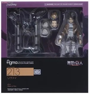 28cm Attack on Titans Levi Ackerman Action Anime Figura Kawai Eren Jaege Mikasa Ackerman The Armored Titan Figure Cute Doll Toys