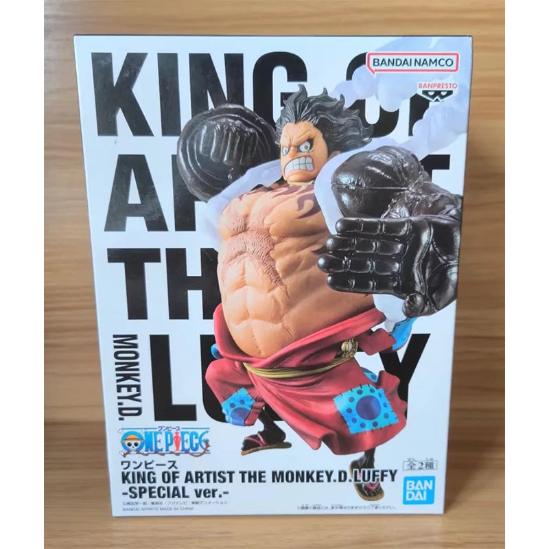 Original en Stock Banpresto Koa rey del artista equipo especial de una pieza cuarto mono D Luffy figura modelo juguetes en caja regalo genuino