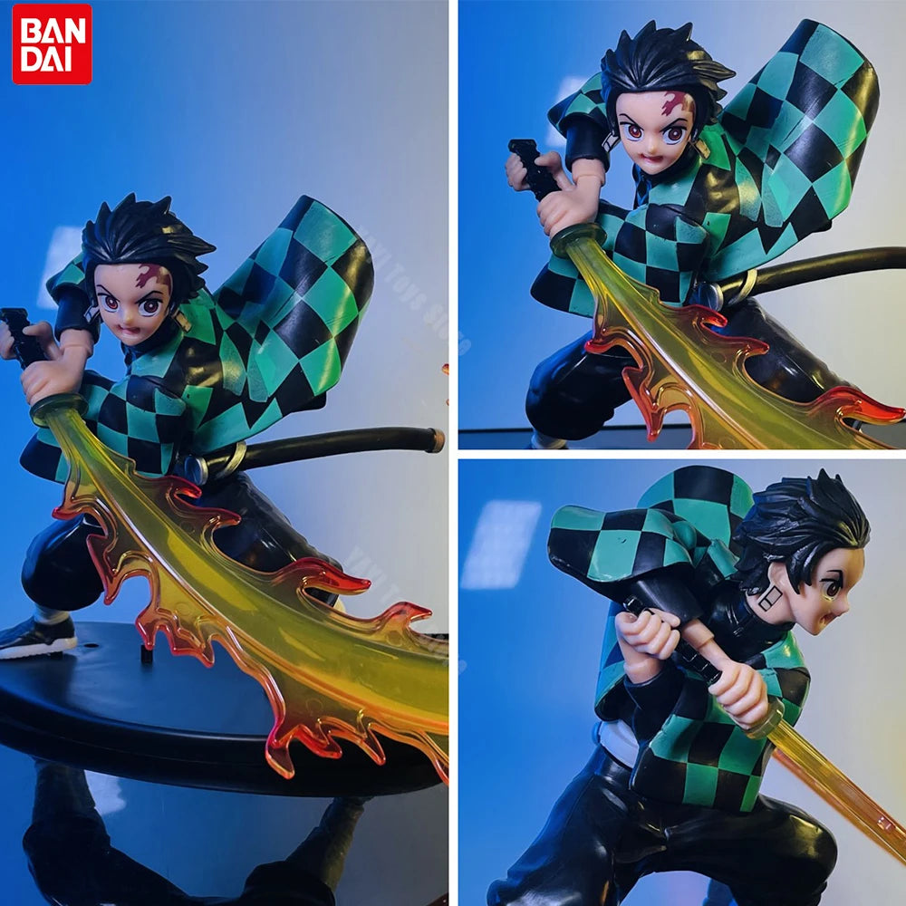 Hot Demon Slayer Anime Figure Tanjirou Agatsuma Zenitsu Kyoujurou Anime Model Action Figure PVC collection Toy for Kids Gift