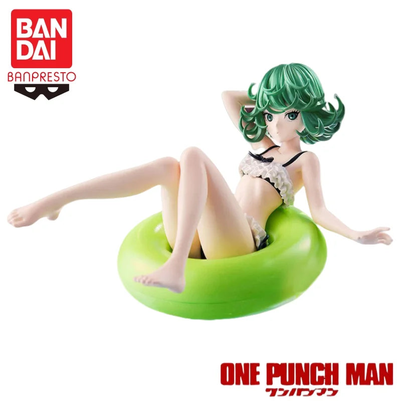 En Stock Bandai Original Banpresto One Punch Man Tatsumaki figura de acción modelo muñeca nuevo en caja personajes de Anime garaje