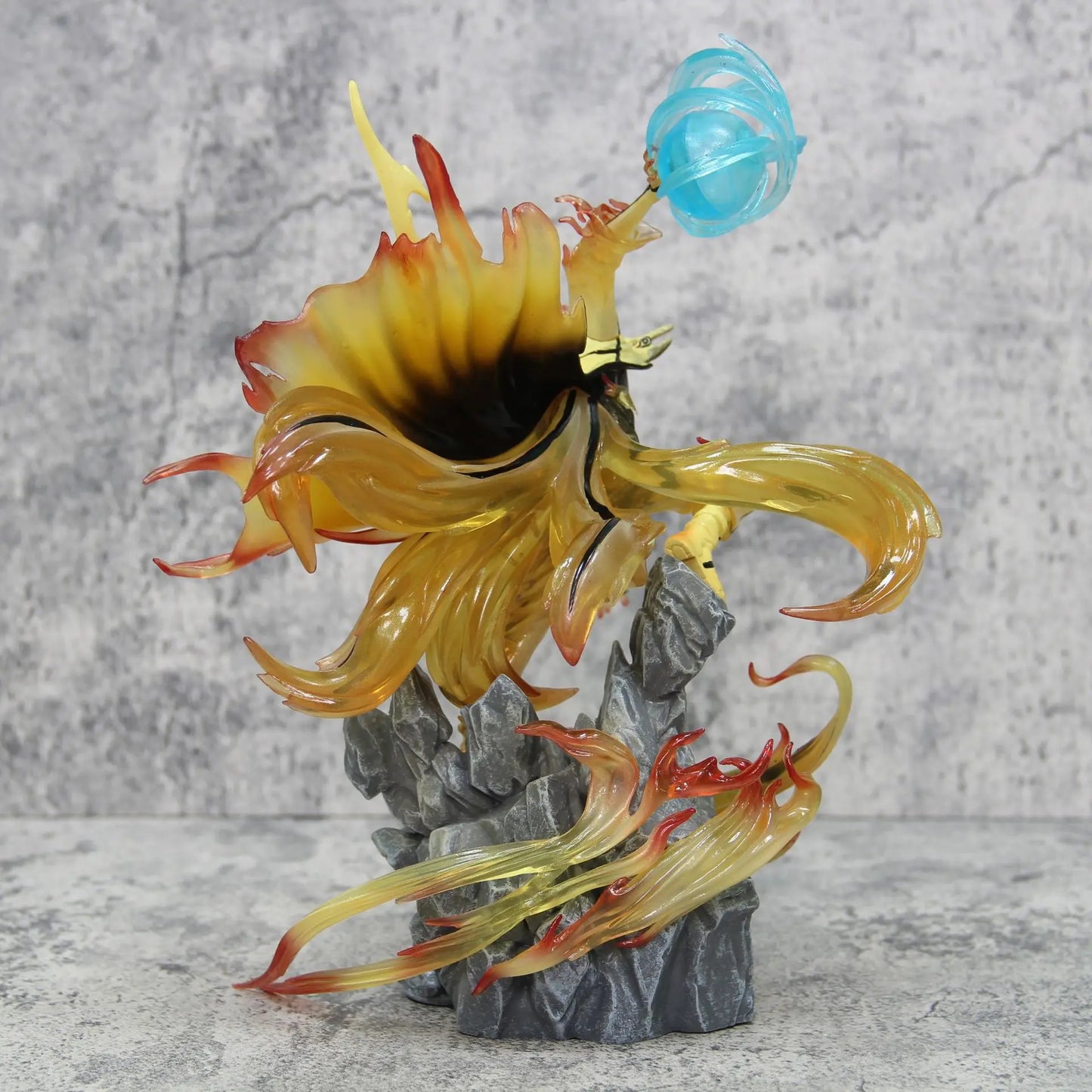 27CM Ten Year Ninja Naruto Series Nine Lamas Six Paths Immortals Naruto Anime Accessories Handmade Toys Desktop Ornament gift