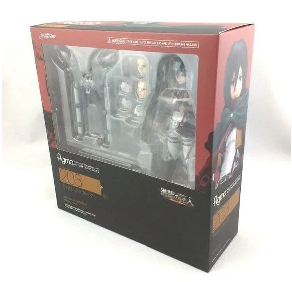 28cm Attack on Titans Levi Ackerman Action Anime Figura Kawai Eren Jaege Mikasa Ackerman The Armored Titan Figure Cute Doll Toys