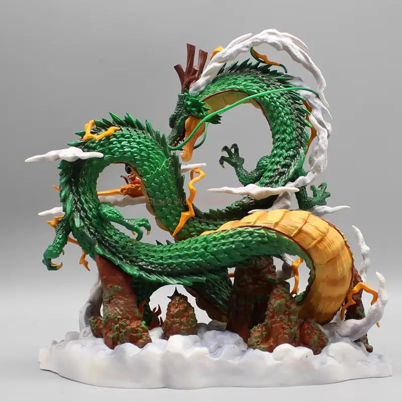 Dragon Ball Anime Figure 22cm Shenron Figures Goku And Shenron Figurine Pvc Statue Model Doll Collection Ornament Kids Toy Gifts