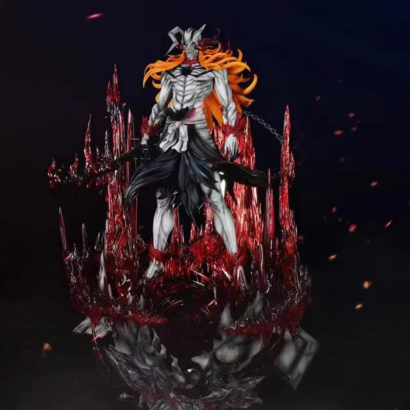 33cm Bleach Anime Figures Kurosaki Ichigo Hollow Ulquiorra Cifer Figure Gk Statue Pvc Figurine Collection Models Decoration Toys