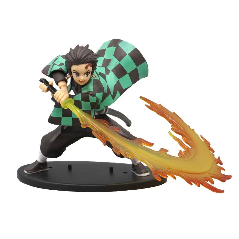 Hot Demon Slayer Anime Figure Tanjirou Agatsuma Zenitsu Kyoujurou Anime Model Action Figure PVC collection Toy for Kids Gift