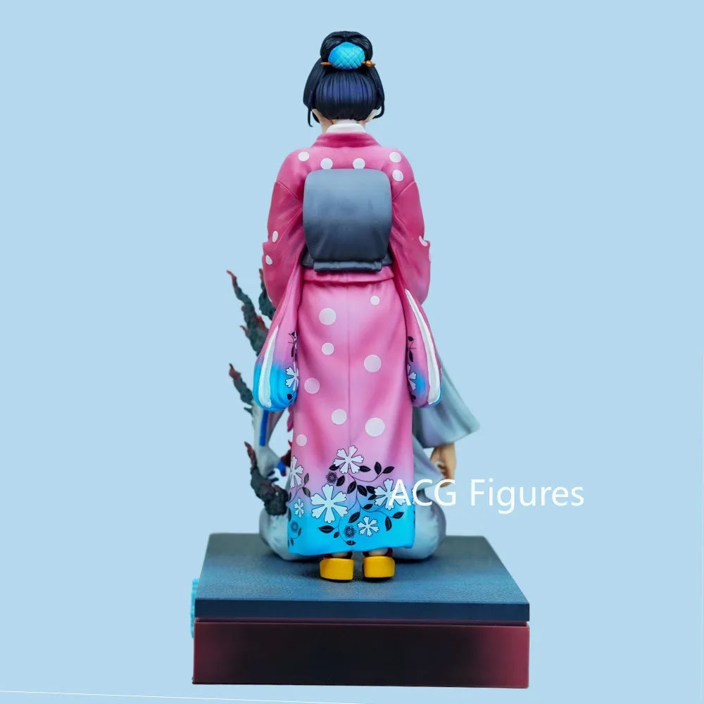 Set Figuras Akaza y Koyuki - Guardianes de la Noche | Diorama 26,5cm