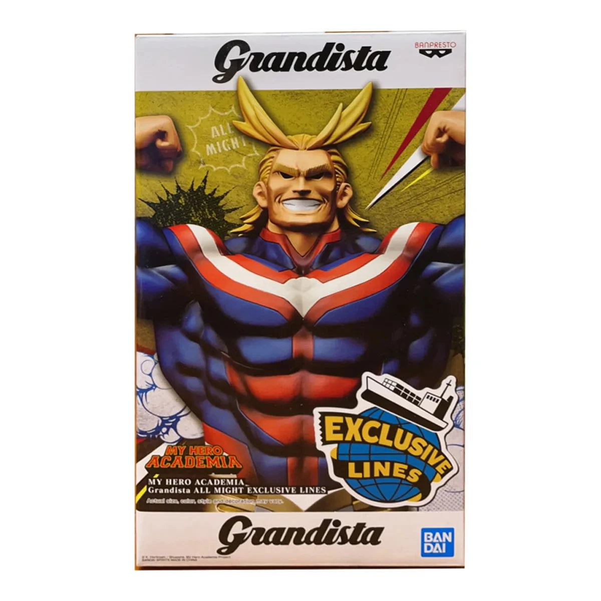 Figura All Might - My Hero Academia | Banpresto Grandista 28cm