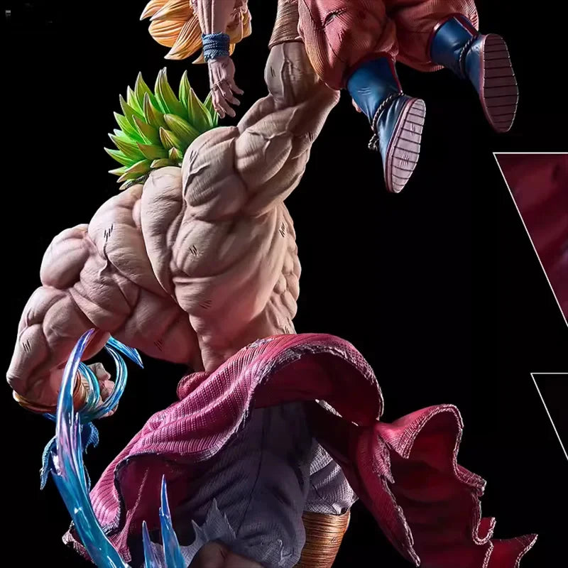 Broli Vs Goku Anime Figure Dragon Ball Broli 28cm Figurine Pvc Statue Model Doll Desk Decoration Collectible Toys Christmas Gift