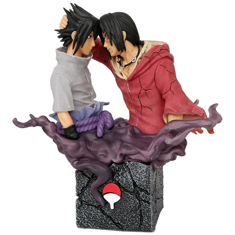 Figura Sasuke e Itachi Uchiha - Naruto | Hermanos 17cm