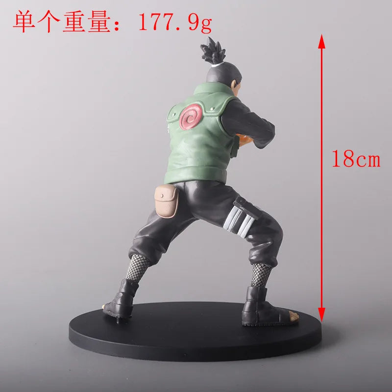 19CM Anime Famous Battle Scene Naruto Shippuden Uzumaki Naruto and Nara Shikamaru Model Toy Gift Collection PVC Action Figure