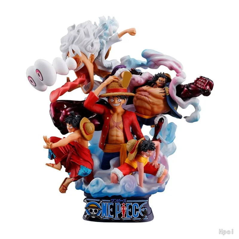 Figura Monkey D. Luffy LOGBOX RE BIRTH 02 - One Piece | MegaHouse PETITRAMA 15cm