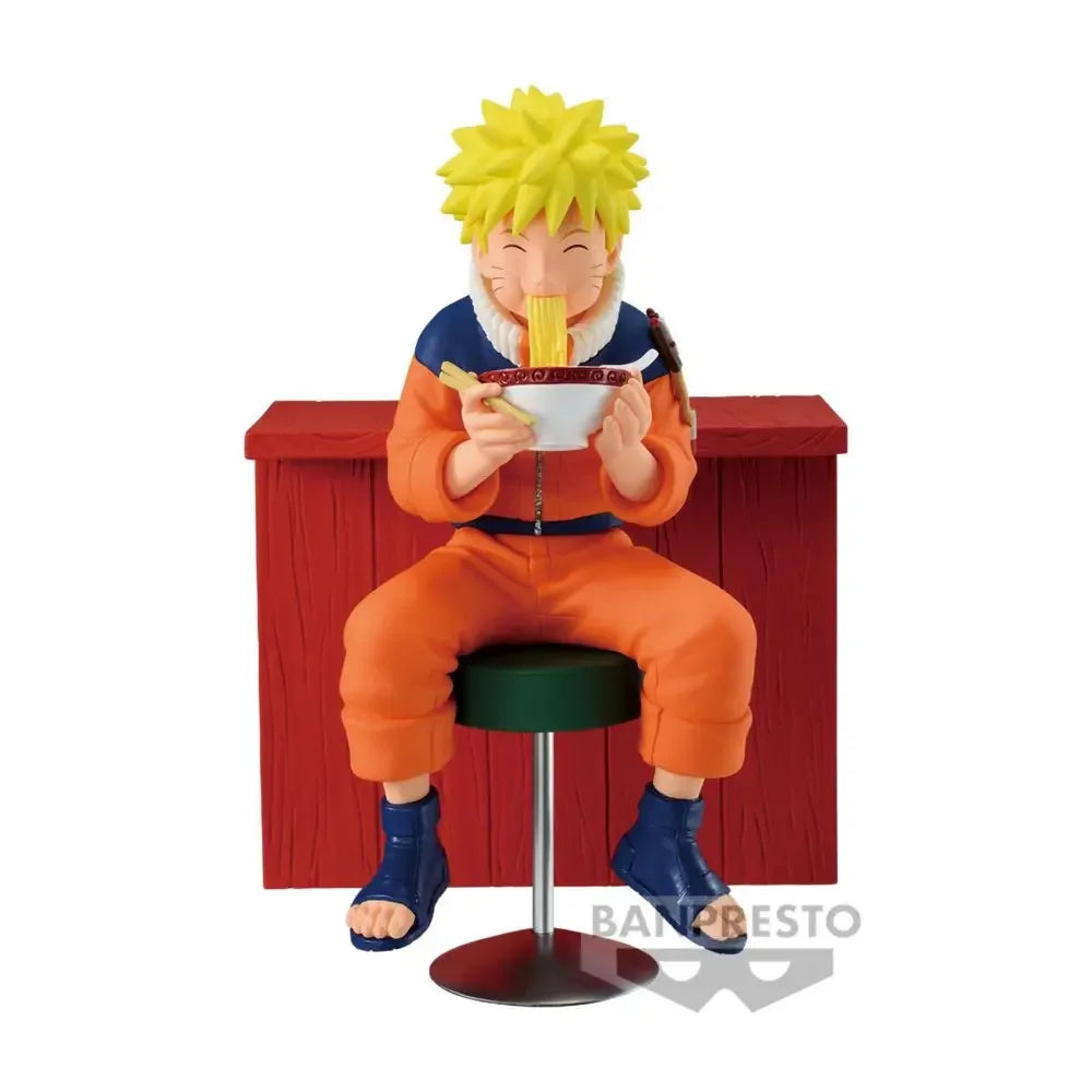 En Stock Original Bandai Banpresto Naruto Uzumaki Naruto Umino Iruka tiempo precioso en Ichiraku Ramen modelo de figuras de acción Juguetes