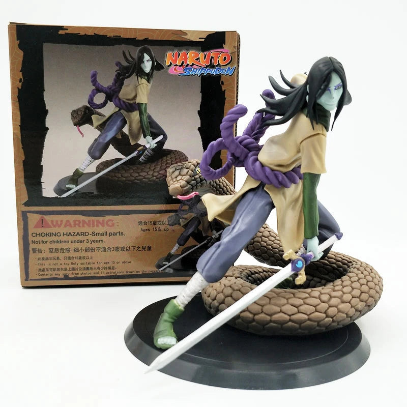 Lover NARUTO Figure Orochimaru Jiraiya Tsunade Fighting PVC Figure NARUTO Orochimaru VS Hiruzen Battle Kakashi Sasuke Model Toy