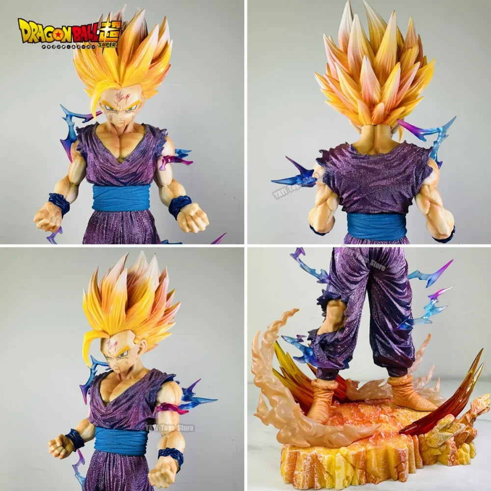 25cm Dragon Ball Z Anime Figure Son Gohan Action Figurine Super Saiyan 2 Cell Game Children Toys Son Goku Gift