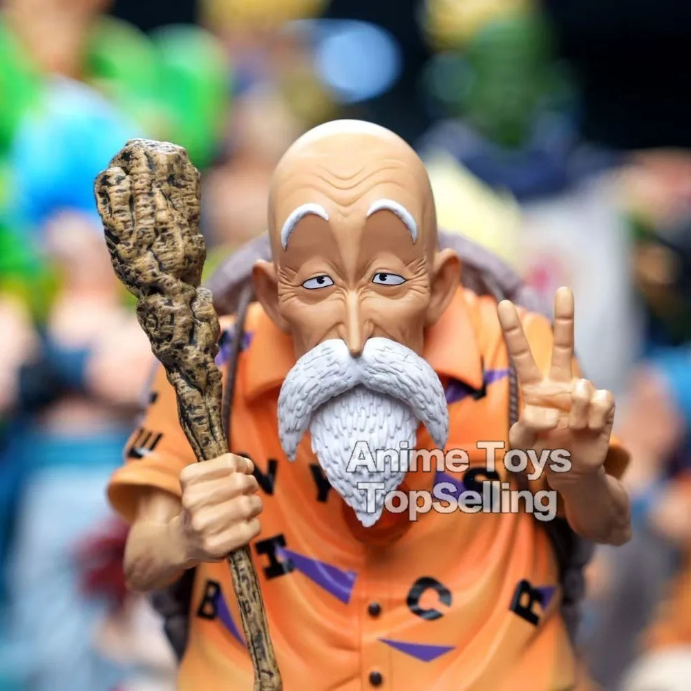 Figura Maestro Roshi sobre Tortuga - Dragon Ball | Versión Clásica 23.5cm