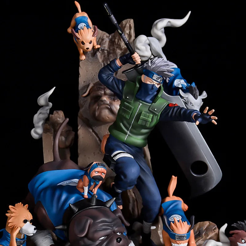 Figuras de Anime Naruto Shippuden Hatake Kakashi GK, modelo de gran tamaño, estatua de figura de acción de 36cm, figura de PVC, juguetes coleccionables Figma