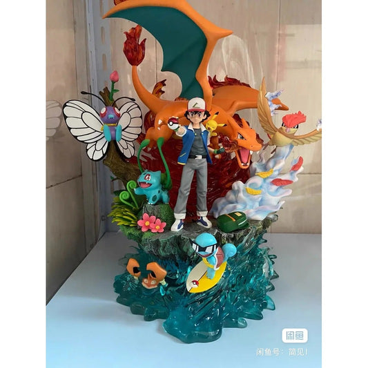 Figura Ash Ketchum y sus Pokémon - Pokémon | Diorama Gran Tamaño