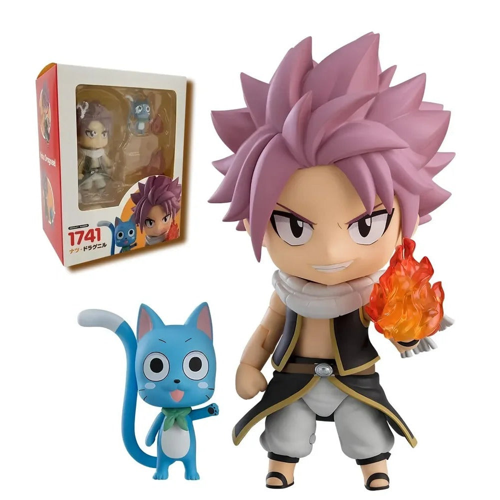 Figura Natsu Dragneel - Fairy Tail | Nendoroid 1741 con Happy 10cm