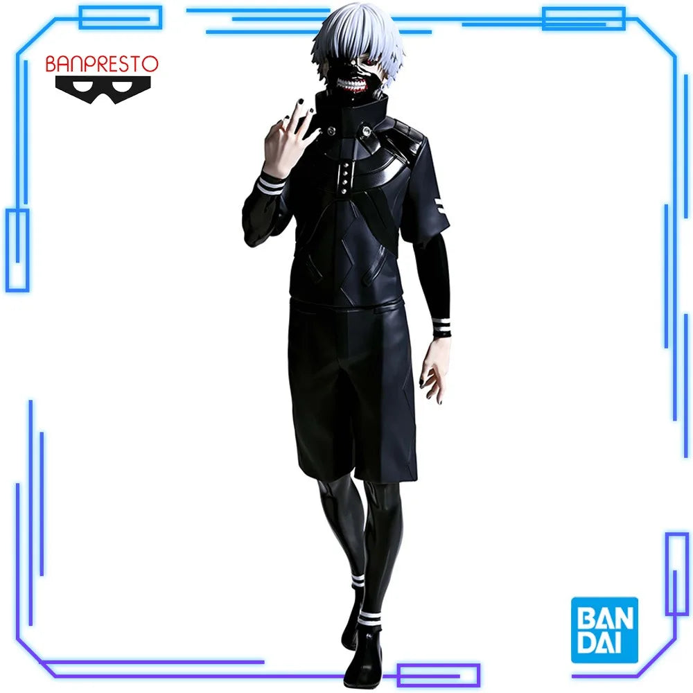 En Stock Bandai Original Banpresto Anime Tokyo Ghoul Grandista Kaneki Ken 27cm modelo juguetes figura cumpleaños regalo de Navidad