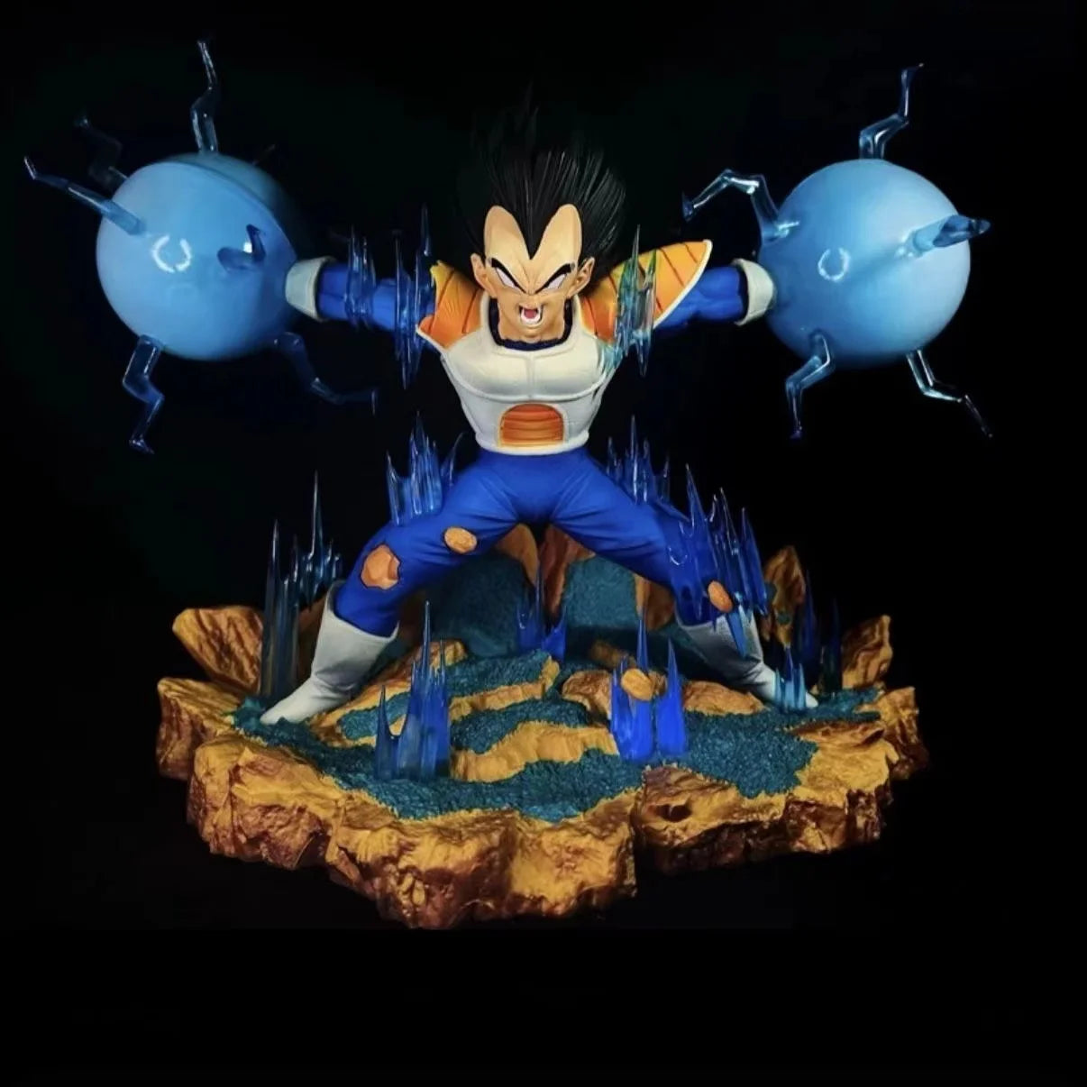 Figura Vegeta - Dragon Ball Z | Esferas de Energía Diorama 22cm