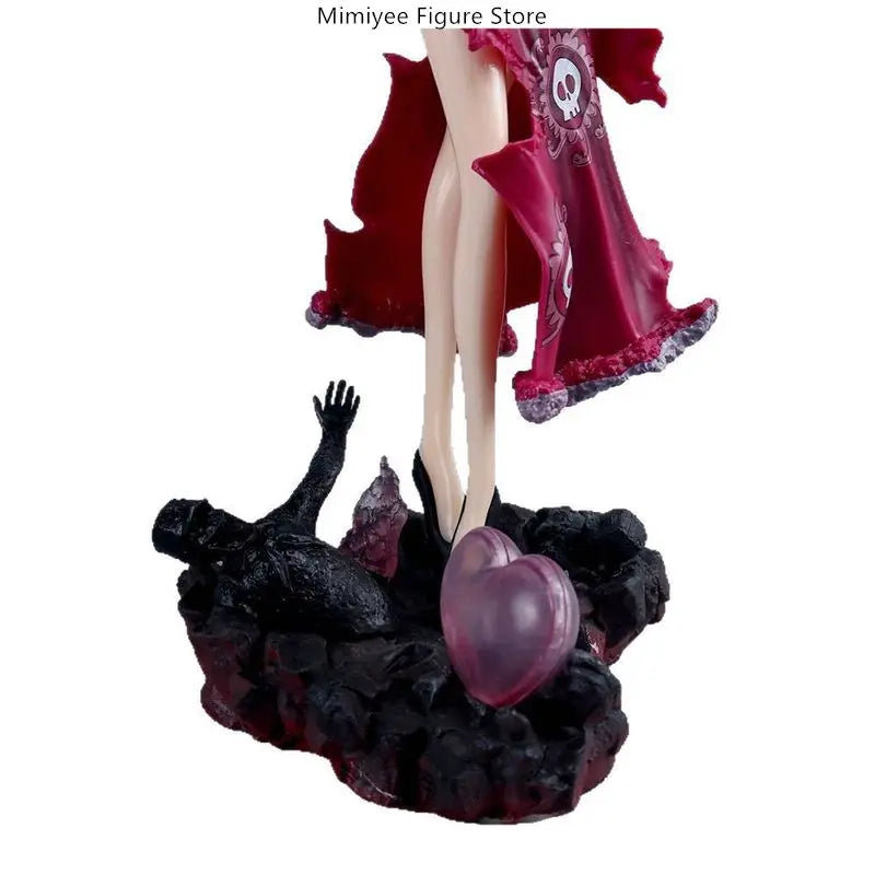 30cm una pieza Boa Hancock pie Pose figura de Anime modelo estatua con Base decoración de escritorio regalo