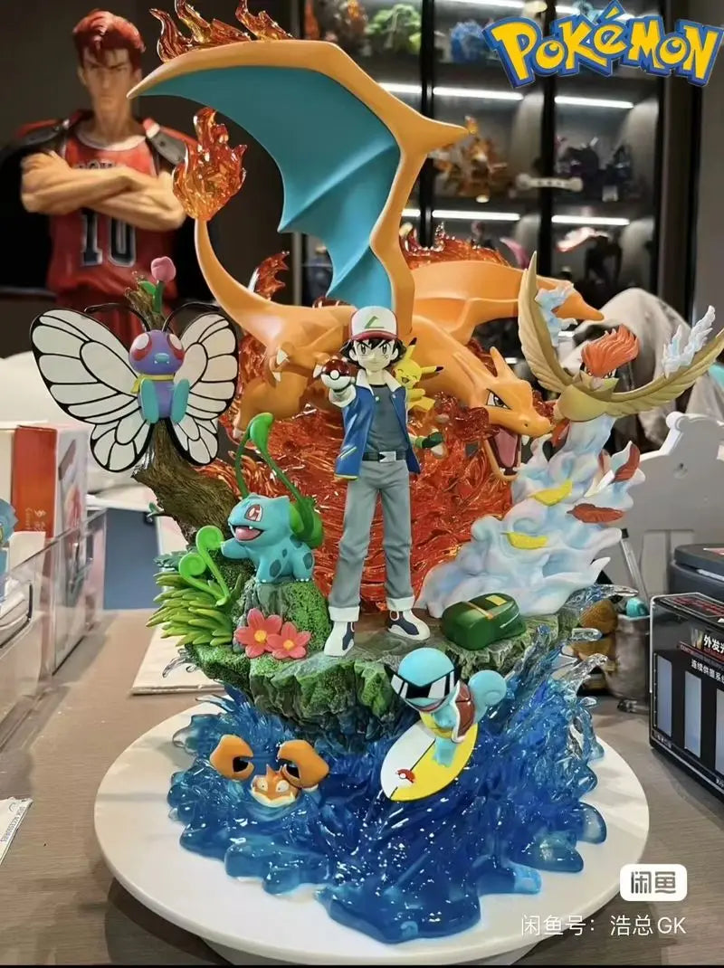 Figura Ash Ketchum y sus Pokémon - Pokémon | Diorama Gran Tamaño
