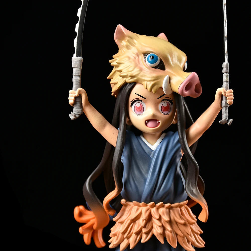 Figura Nezuko Kamado (máscara de jabalí) - Demon Slayer | Bandai 19cm
