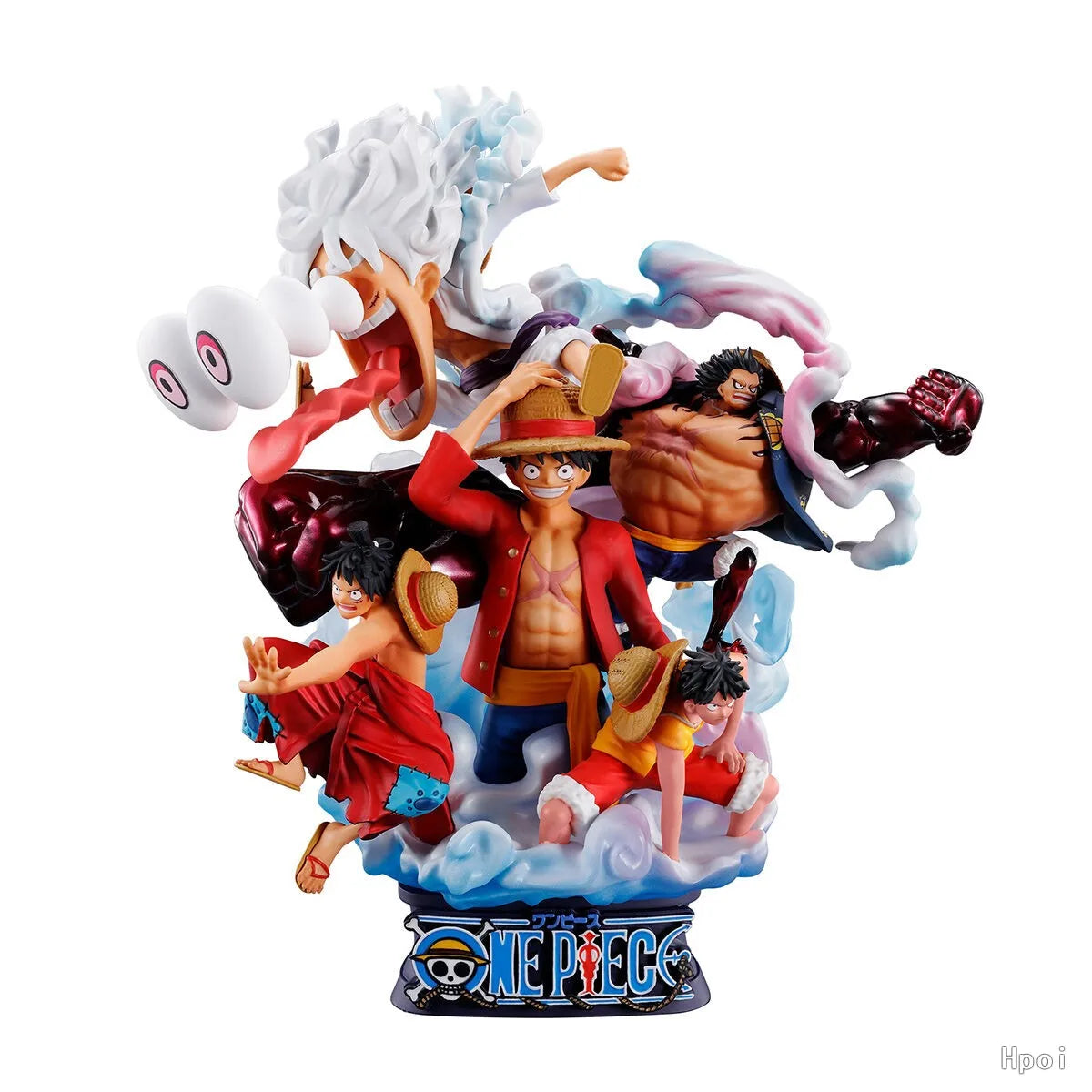 Figura Monkey D. Luffy LOGBOX RE BIRTH 02 - One Piece | MegaHouse PETITRAMA 15cm