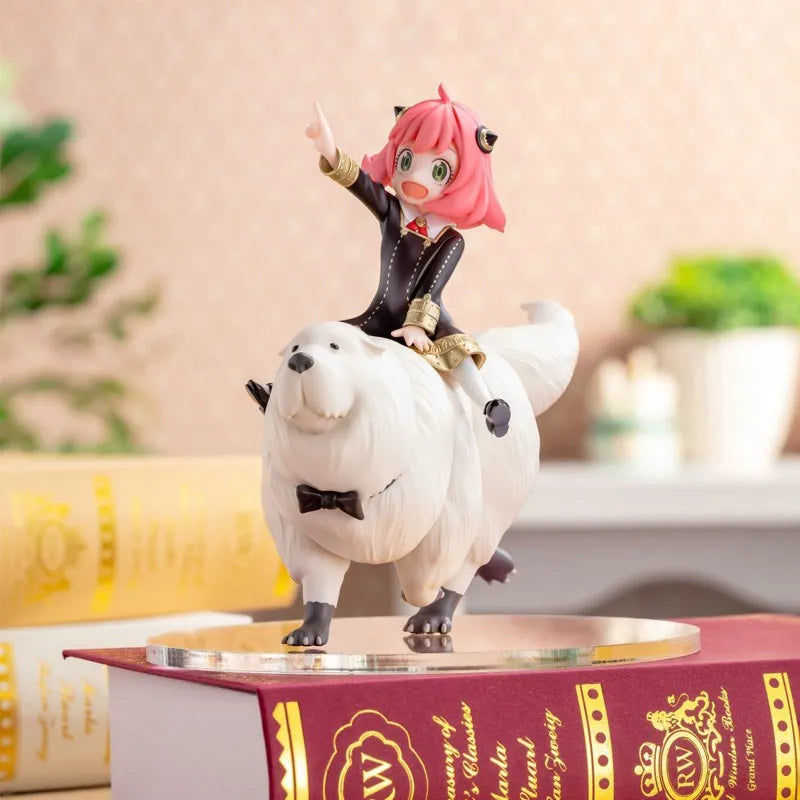 Figura Anya Forger con Bond - Spy x Family | Kawaii Sentada 14cm
